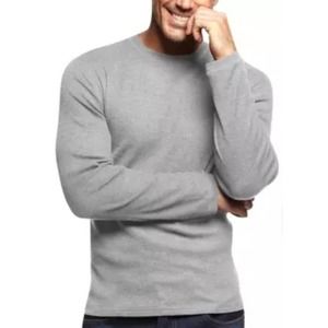 Galaxy by Harvic Waffle Knit Crewneck Thermal Top